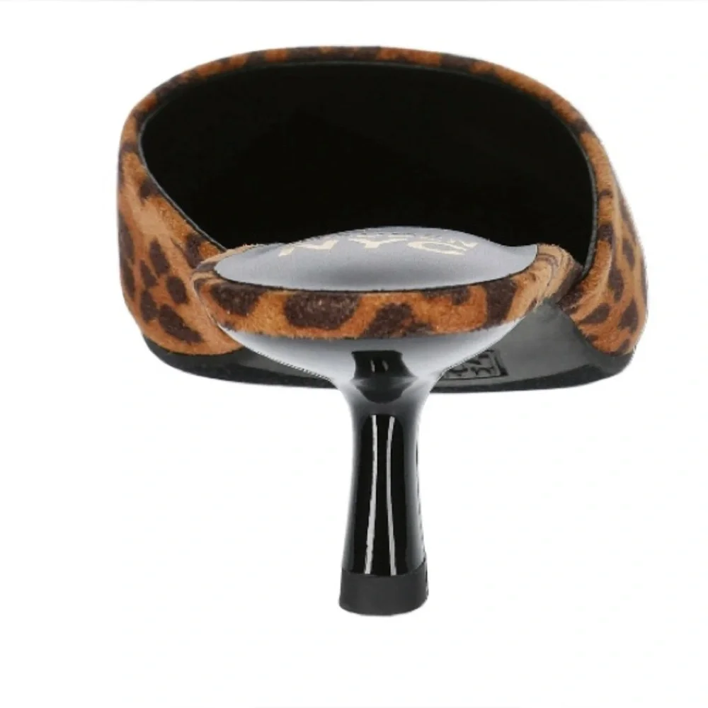 Steve Madden Leopard Print Kitten Heel Mules - Size 7.5 - Picture 2 of 6